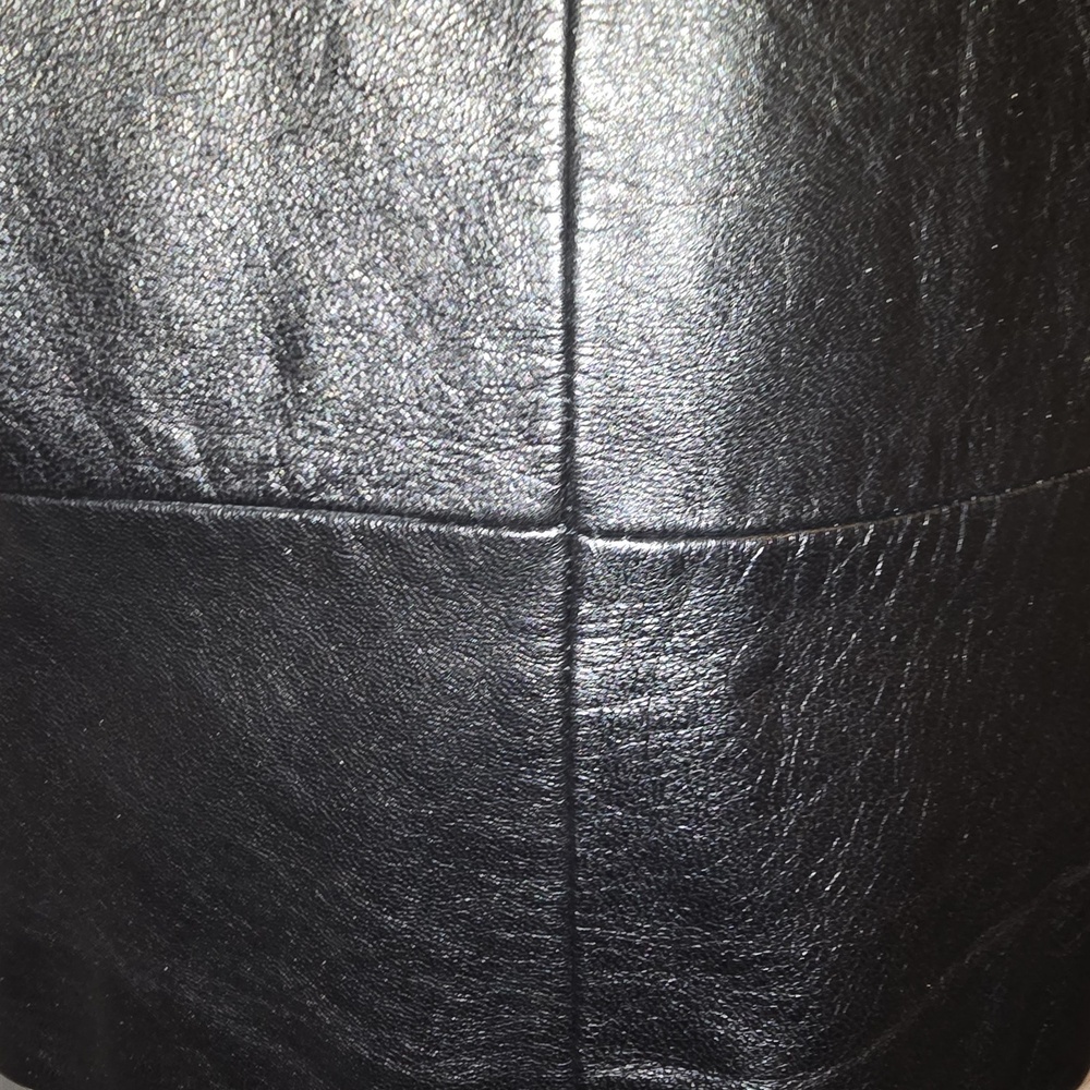 Classic Black Leather Jacket - Picture 3 of 11